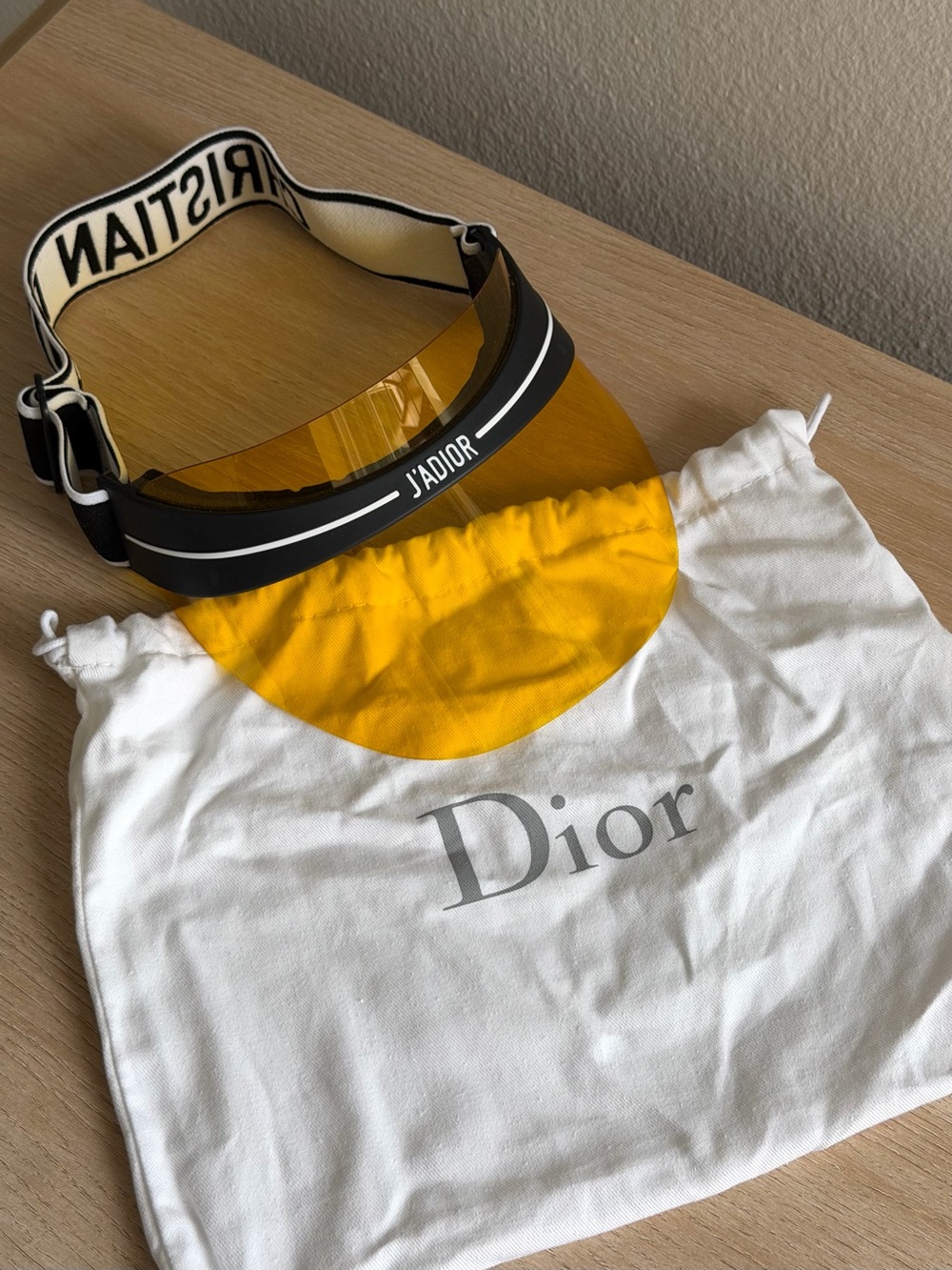 Christian Dior J'Adior DiorClub1 Yellow Visor - Picture 5 of 5